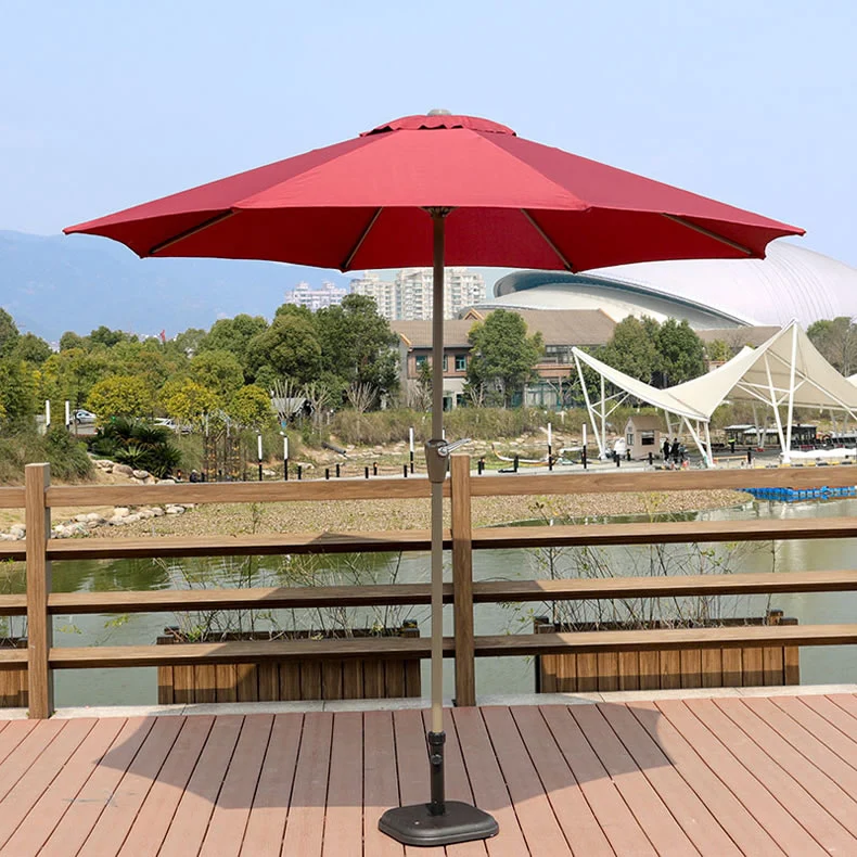 6&prime; Tilt PVC Coated Umbrella Beach Poolside Parasol Patio Umbrella