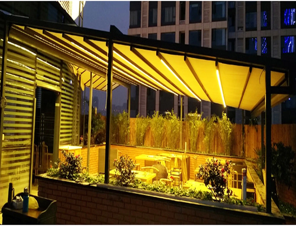 2-20% Discount Modern Garden Building Hot Tub Gazebos Canopy Aluminium Retractable Pergola for Sale