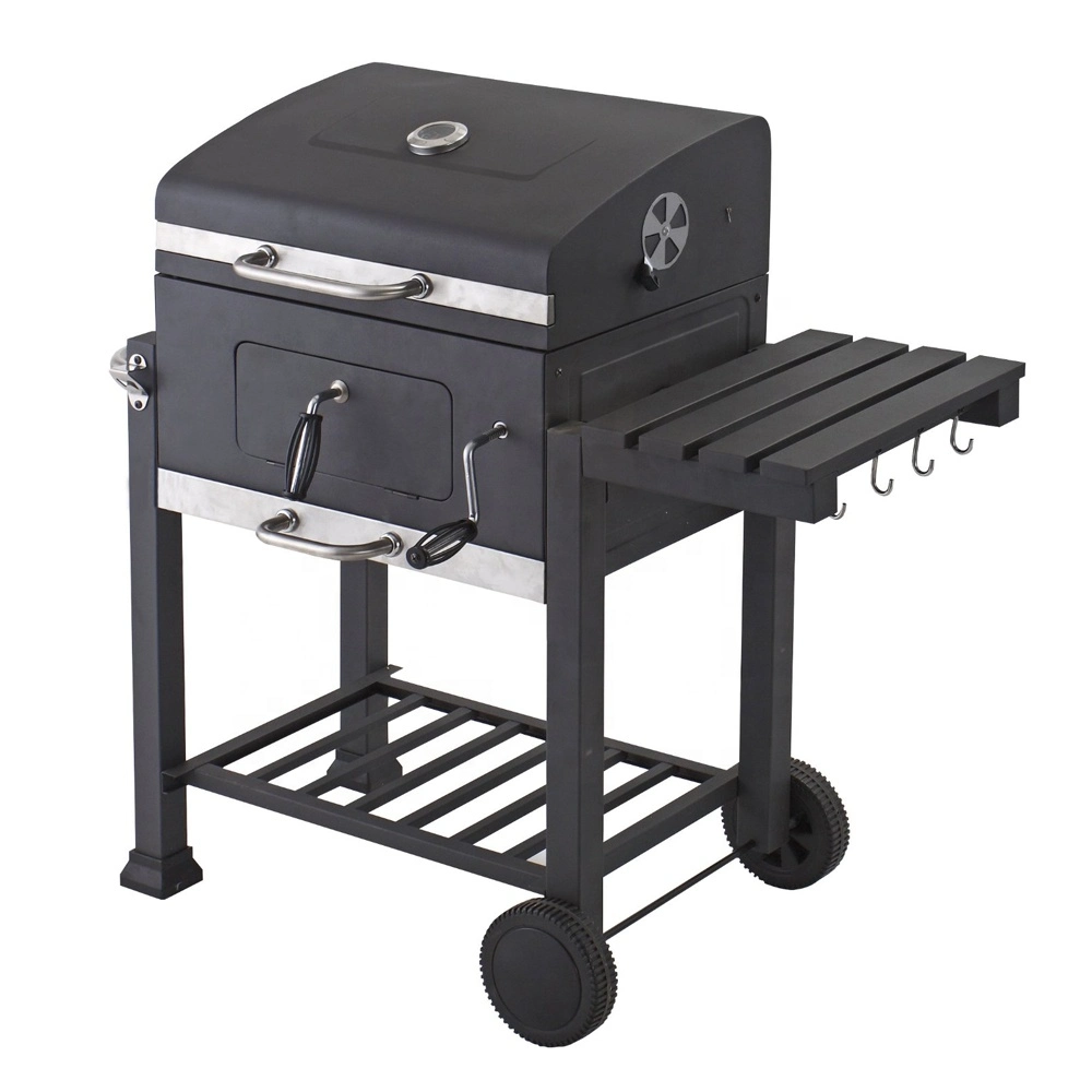 Classic Luxury Outdoor Garden Heavy Duty Grill American Barbecue Trolley BBQ Charcoal Grills