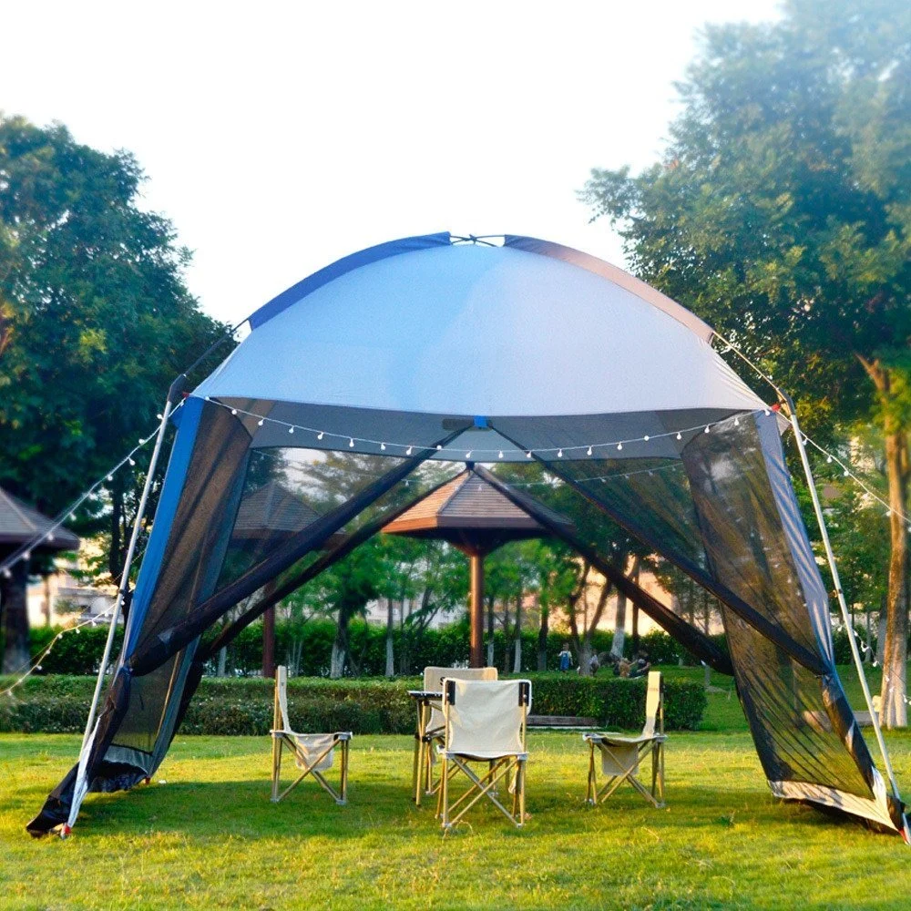 Multi-Person Beach Camping Picnic Cooking Tent Beach Portable Awning Canopy Outdoor Mesh Pergola Sunshade Ai23121