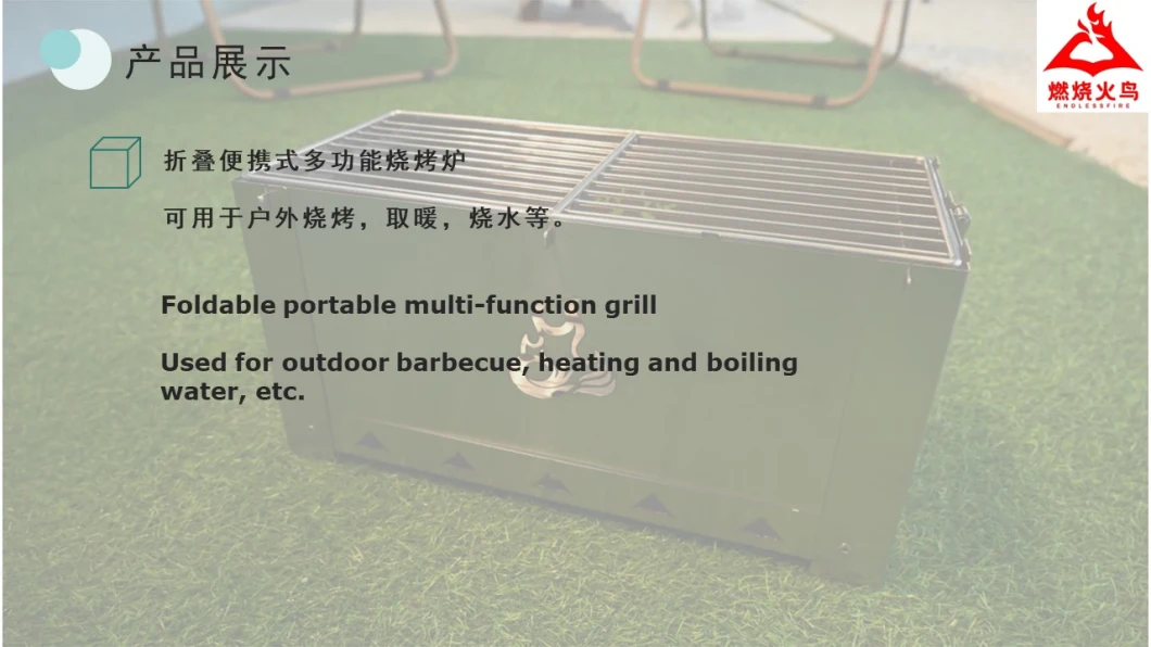 304 Stainless Steel Folding Charcoal Party Outdoor Camping Patio Cooker BBQ Grill