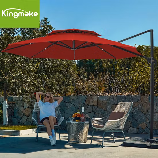 6′ Tilt PVC Coated Umbrella Beach Poolside Parasol Patio Umbrella