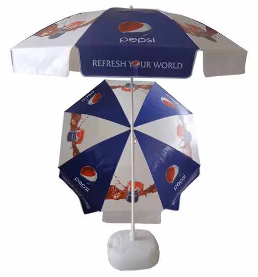 Polyster Advertising Allover Printed Beach Umbrella Garden Parasol