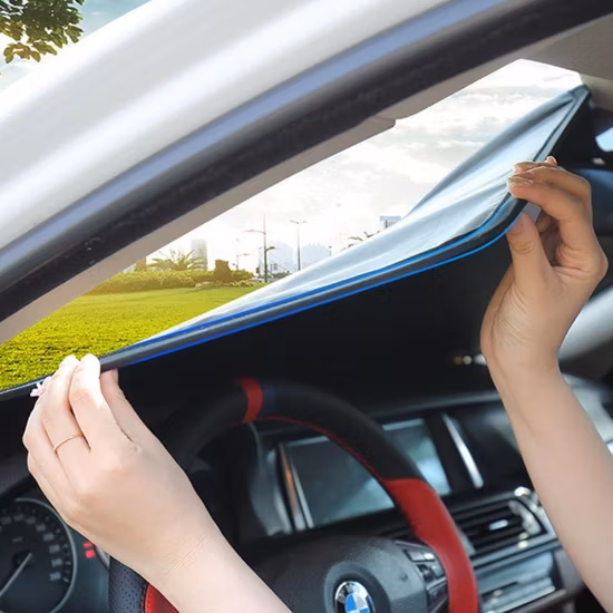 Foldable Car Sun Shades Custom-Fit Car Windshield Side Window Sunshades Protection Reduce Glare Privacy Accessories Bl21974