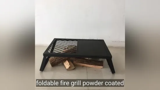 Outdoor Camping Hiking Picnic Portable Foldable Stainless Steel Charcoal BBQ Barbecue Grill - Hexagan