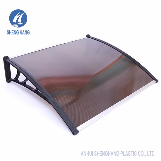 Weather Resistance Polycarbonate Outdoor Canopy Durable Overhead Door Window Awning