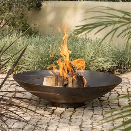 Garden Corten Steel Round Metal Heating Fire Pit Brazier